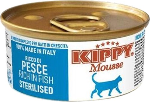 Влажный корм для кошек Kippy Mousse Cat Для стерилизованных С рыбой - фото