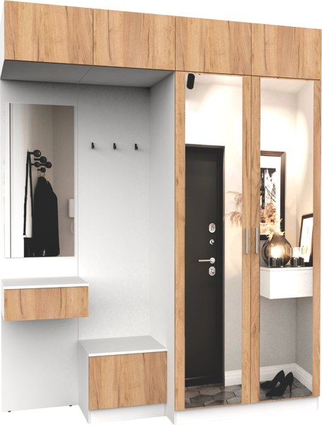 Секция в прихожую Интермебель Марсель-258 / МР 01-258 - фото