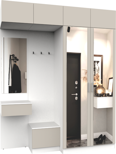 Секция в прихожую Интермебель Марсель-258 / МР 01-258 - фото