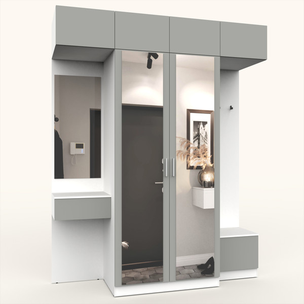 Секция в прихожую Интермебель Марсель-258 / МР 01-258