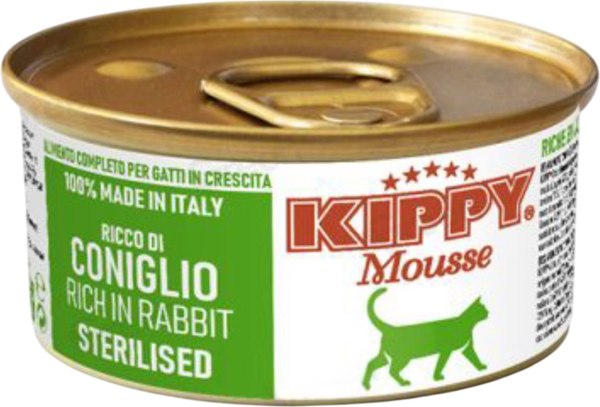 Влажный корм для кошек Kippy Mousse Cat Для стерилизованных С кроликом - фото