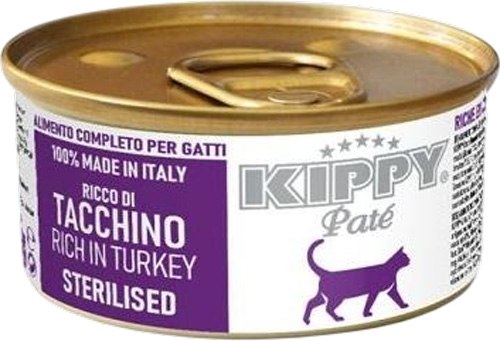 Влажный корм для кошек Kippy Cat Паштет с индейкой для стерилизованных кошек - фото
