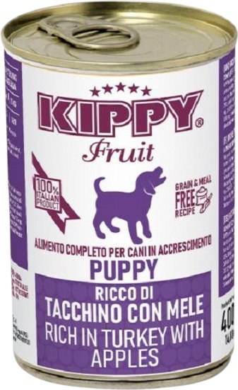 Влажный корм для собак Kippy Для щенков Паштет с индейкой и яблоками - фото