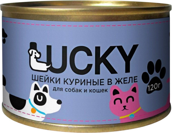 Влажный корм для собак LUCKY Шейки куриные / TUZ929 - фото