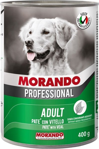 Влажный корм для собак Morando Professional Line Cane Veal паштет с телятиной и овощ. / M09890 - фото