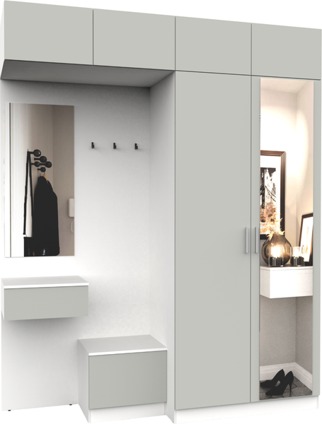 Секция в прихожую Интермебель Марсель-263 / МР 01-263 - фото