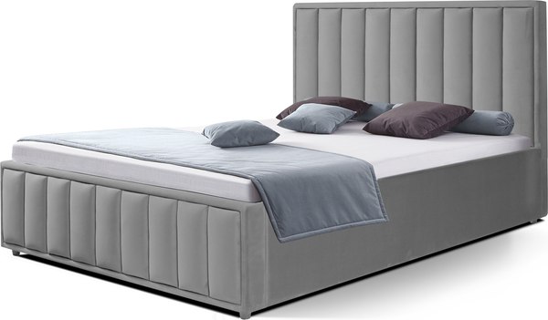 Двуспальная кровать ФорестДекоГрупп Стелла 2 160x200 с ПМ и бельевым ящиком - фото