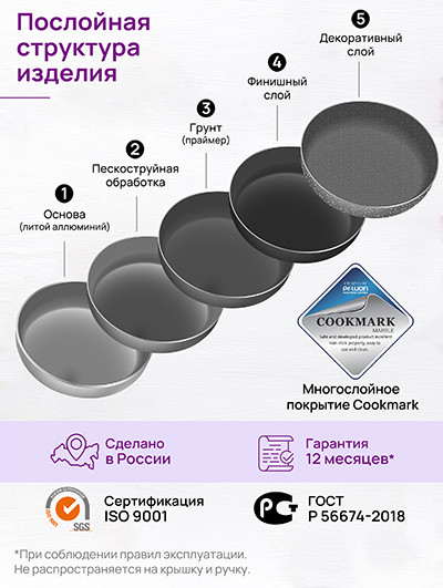 Сковорода Elan Gallery Гармония вкуса / 121169