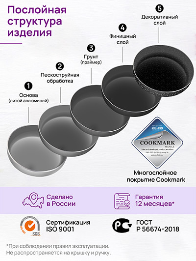 Сковорода Elan Gallery Гармония вкуса / 121170