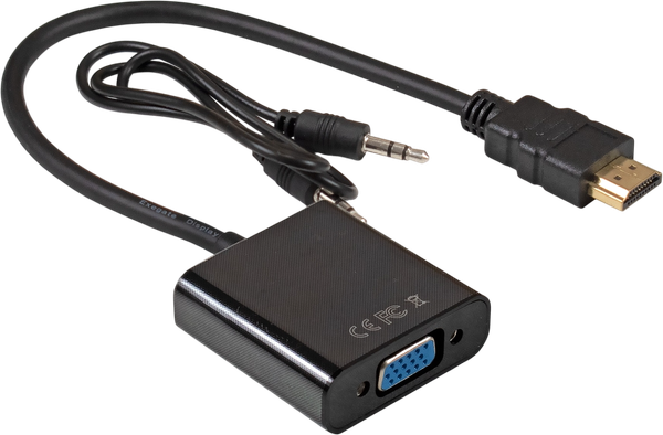 Кабель ExeGate EX-HDMIM-VGAF-3.5JackS-0.3 (EX297588RUS) - фото