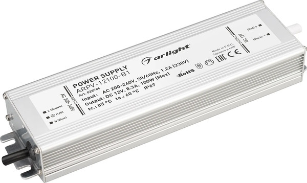 Адаптер для светодиодной ленты Arlight ARPV-12100-B1 12V 8.3A 100W / 028786 - фото