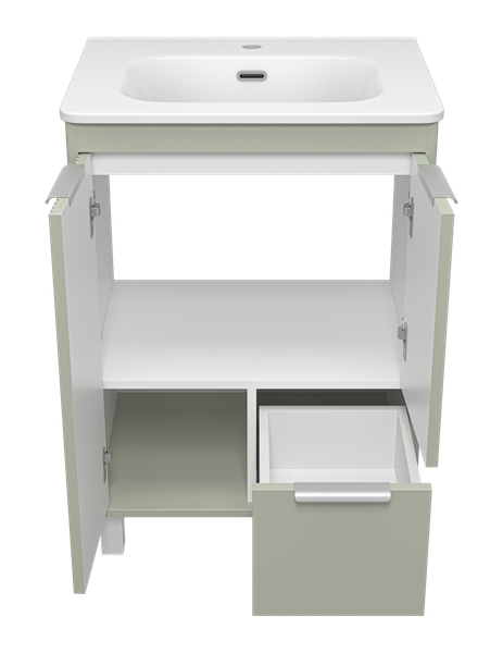 Тумба под умывальник Brevita Risacca Pistachio 60 / RIS-06060-0842Я