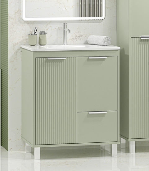 Тумба под умывальник Brevita Risacca Pistachio 70 / RIS-06070-0842Я - фото