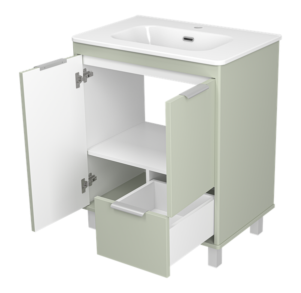 Тумба под умывальник Brevita Risacca Pistachio 70 / RIS-06070-0842Я