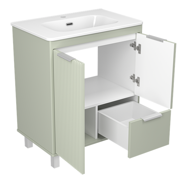 Тумба под умывальник Brevita Risacca Pistachio 70 / RIS-06070-0842Я