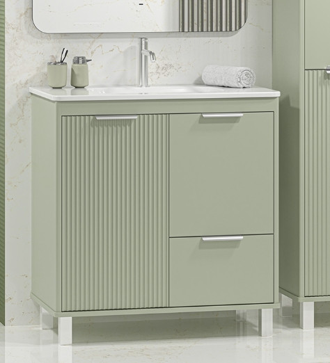 Тумба под умывальник Brevita Risacca Pistachio 80 / RIS-06080-0842Я - фото