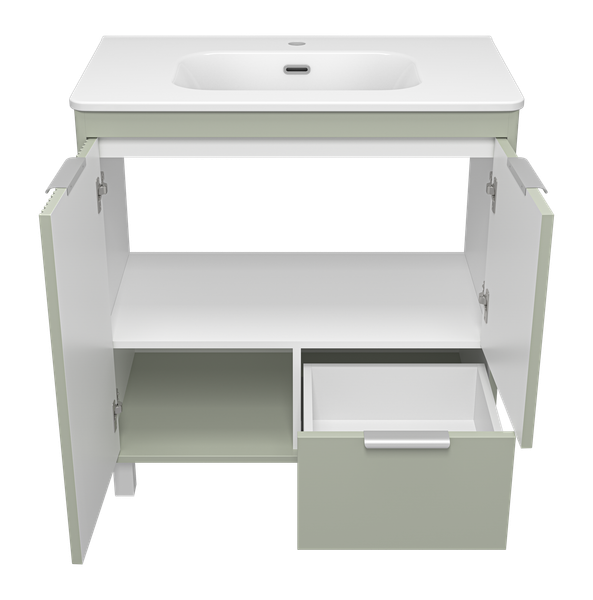 Тумба под умывальник Brevita Risacca Pistachio 80 / RIS-06080-0842Я