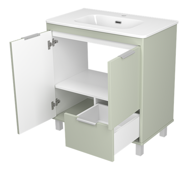 Тумба под умывальник Brevita Risacca Pistachio 80 / RIS-06080-0842Я