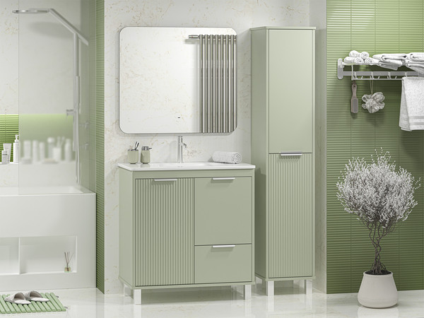 Тумба под умывальник Brevita Risacca Pistachio 80 / RIS-06080-0842Я