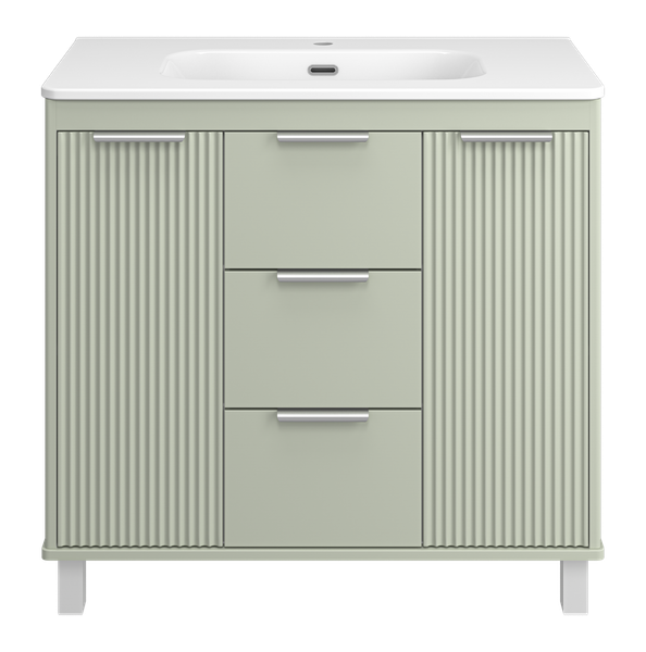 Тумба под умывальник Brevita Risacca Pistachio 90 / RIS-06090-0842Я