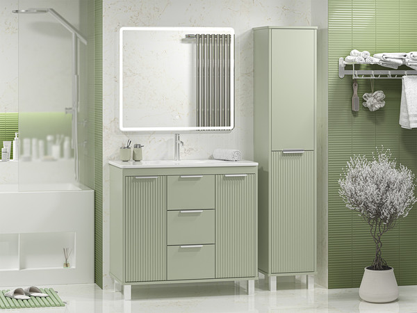 Тумба под умывальник Brevita Risacca Pistachio 90 / RIS-06090-0842Я