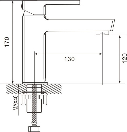 Смеситель Rose R1801C