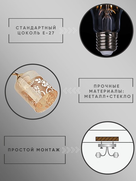 Потолочный светильник Aitin-Pro НПБ 02-2x60-101 / 8197/2A