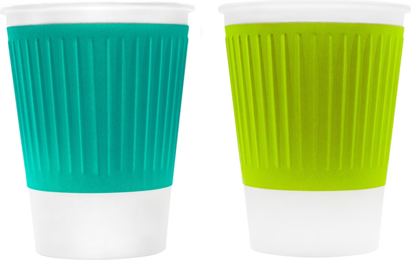 Набор бумажных стаканов Паксервис 300мл Тетра Микс EH90-430 / 188835 - фото