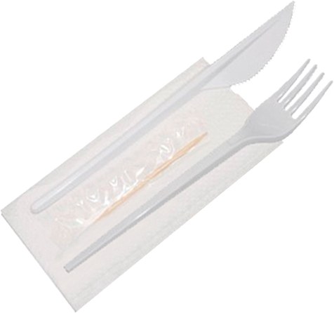 Набор одноразовых столовых приборов Паксервис №4 Стандарт / 188780 - фото