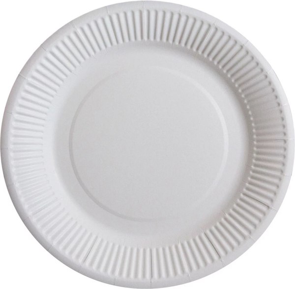 Набор одноразовых тарелок Паксервис Мелованный картон 180мм / 287332 - фото