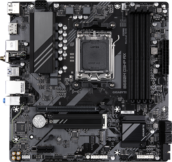 Материнская плата Gigabyte B650M D3HP AX rev.1.2 - фото