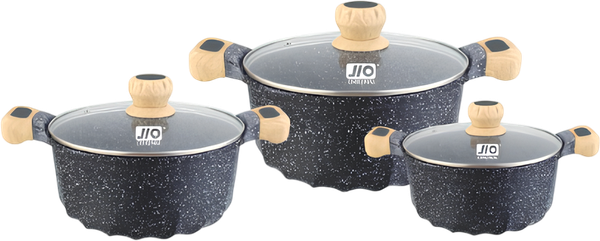 Набор кастрюль JIO J3128 - фото
