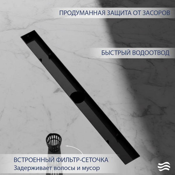 Трап для душа Lauter 210362-1-LMB 600x55