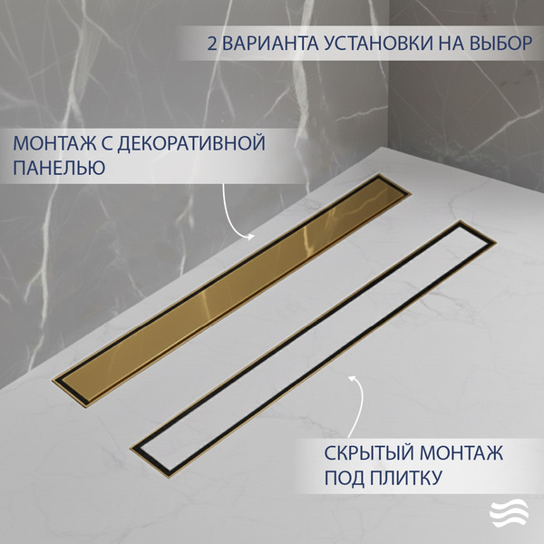 Трап для душа Lauter 210373-1-QGG 700x55