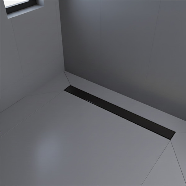 Трап для душа Lauter 210392-1-QGMB 900x55 (черный матовый)