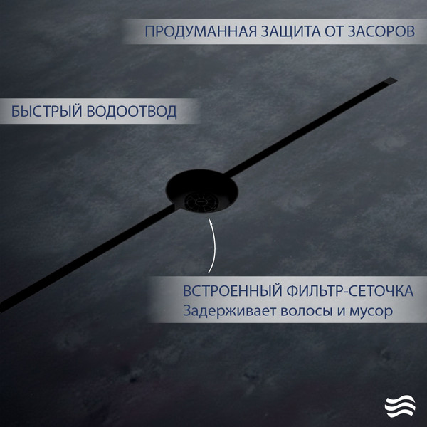 Трап для душа Lauter 210102MB 1500x15