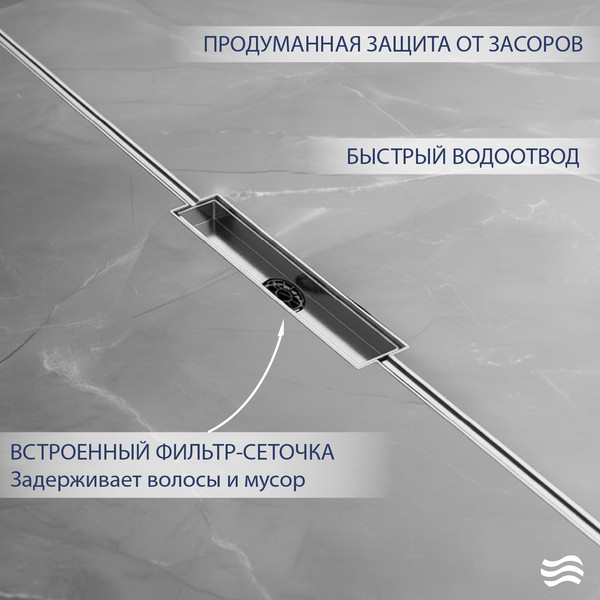 Трап для душа Lauter 21010-Q1H 2000x18