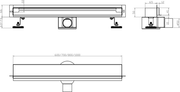 Трап для душа Lauter 2150172-Т5MB 700x41