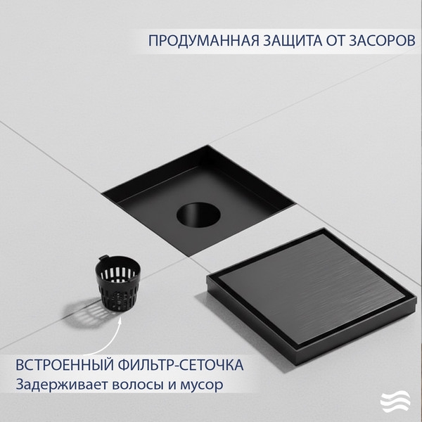 Трап для душа Lauter 214001-G2MB 150x150