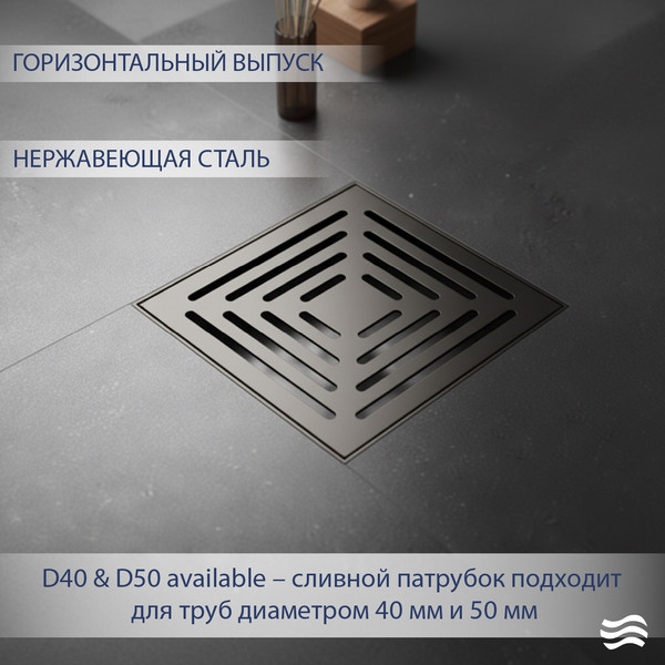 Трап для душа Lauter 2140065-L1GM 150x150