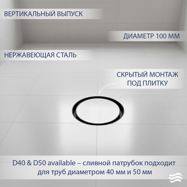 Трап для душа Lauter 21U032MB