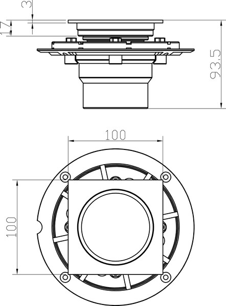 Трап для душа Lauter 21U40045GM