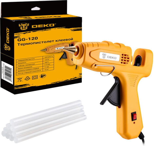 Клеевой пистолет Deko GG-120 SET2 / 084-1092 - фото
