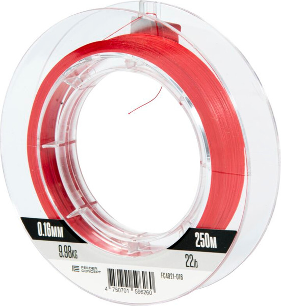 Леска плетеная Feeder Concept Flat Method х8 Spod And Marker Braid Red 250/016 FC4921-016 - фото