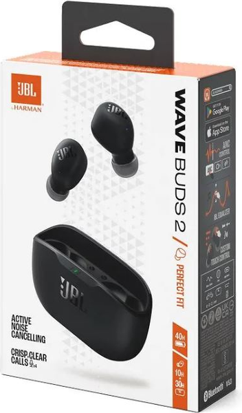 Беспроводные наушники JBL Wave Buds 2 / JBLWBUDS2BLK