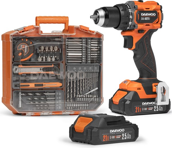 Аккумуляторная дрель-шуруповерт Daewoo Power DAA 4021Li SET BOX - фото