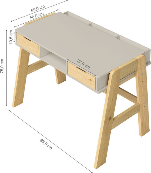 Письменный стол Dipriz c 2-мя ящиками / Д.40027.2