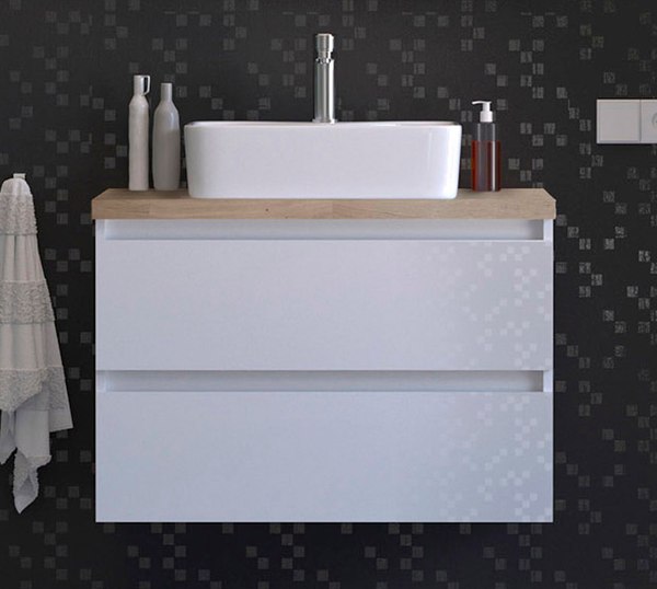 Тумба с умывальником Lauter Mia 80 + Alton 82 - фото
