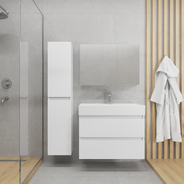 Тумба с умывальником Lauter Mia 80 + Optima 80.5