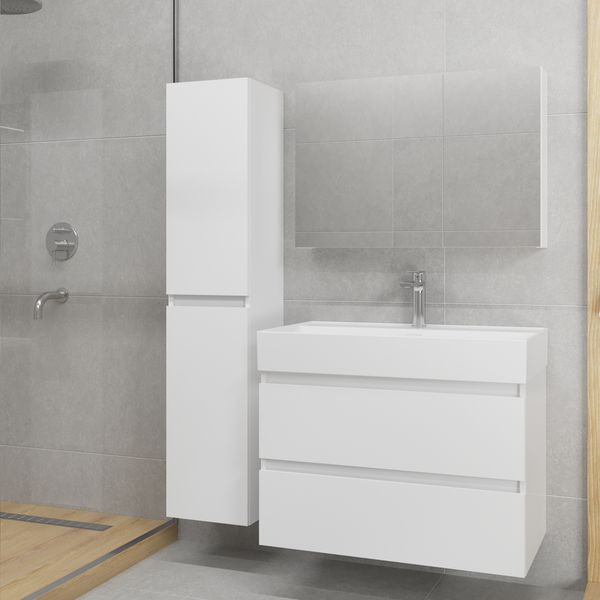 Тумба с умывальником Lauter Mia 80 + Optima 80.5